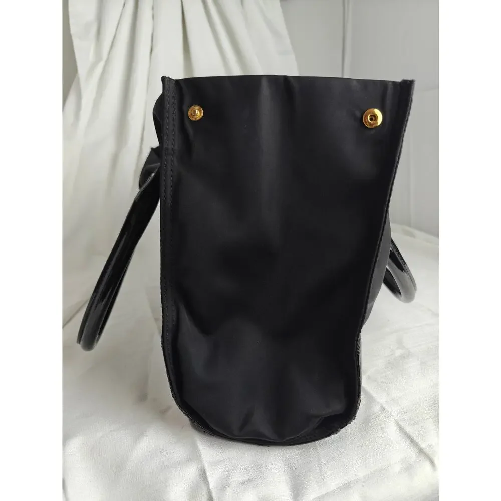 Tory Burch ELLA Nylon and Patent Leather Tote PERFECT SUMMER BAG!